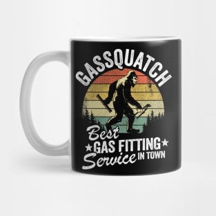 Gassquatch Service Funny Bigfoot Sasquatch Vintage Mug